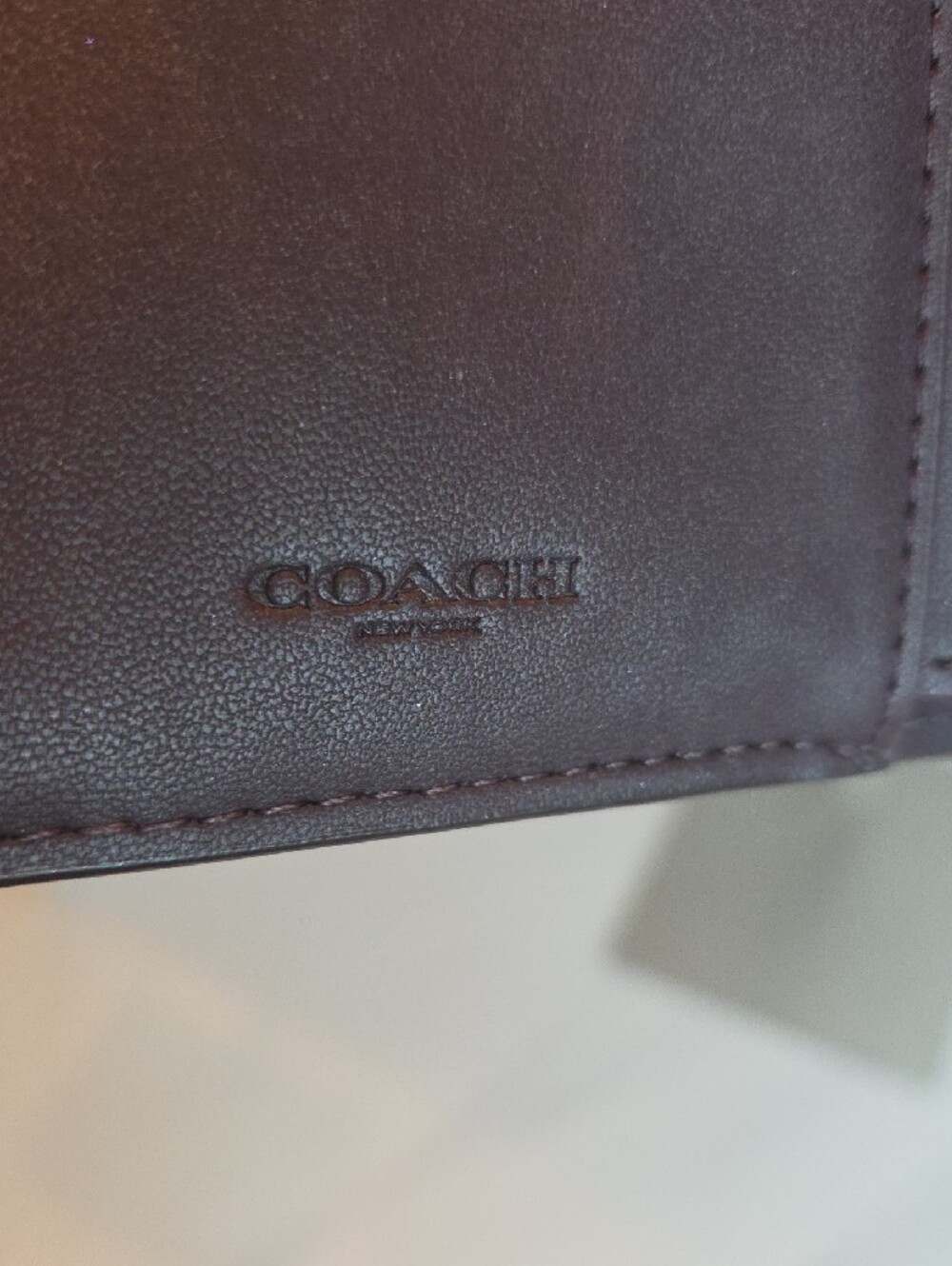Coach Burgundy Leather Turnlock Wallet - Picture 9 of 10